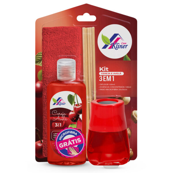 Kit 3 em 1 - Cereja e Avelã